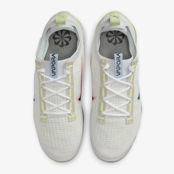 Nike Air VaporMax Flyknit 2021 “Mismatched Swoosh” DQ7633-100 Mens NEW - Picture 6 of 9